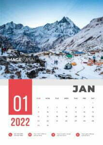Mountains Of Nepal - Wall Calendar